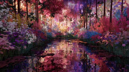 Garden Whisper &ndash; Enchanted Bloom Reflection