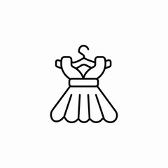 dress on hanger icon sign vector