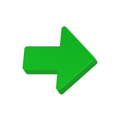 right arrow 3d rendering icon symbol