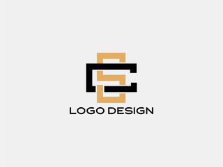 SC lettermark logo with geometric style — elegant modern minimal design for professional business identity