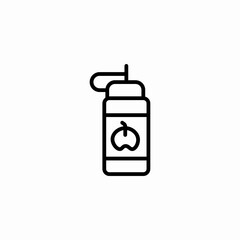 water sports bottle icon sign vector