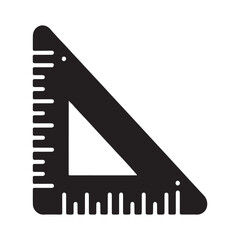 Angle Ruler Solid Icon Minimal Design