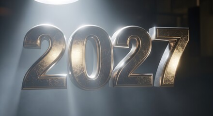 Elegant 2027 New Year Design