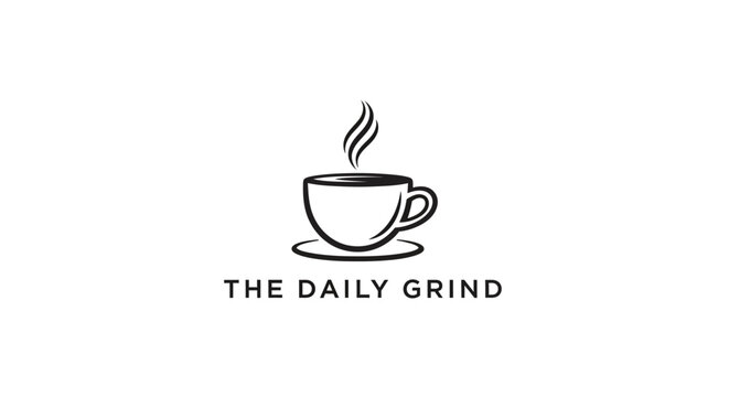 icon coffe shop vector logo green beans luxury design 