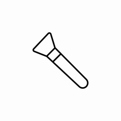 cosmetic applicator brush icon sign vector