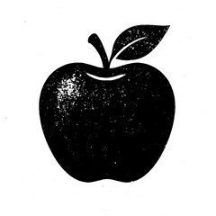 Minimalist Apple Fruit Icon Vector Design in Modern Flat Illustration Style