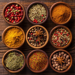 spices and herbs A variety of spices and herbs