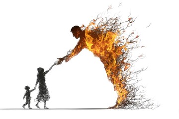 Burning Man Reaching Out to Family