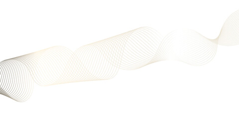 Abstract white and gold wave line futuristic technology flowing particles. modern curved wave smooth stripe seamless pattern. digital frequency track equalizer. stylized wave line art background.