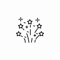 firework star burst icon sign vector