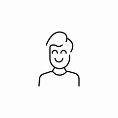 happy man icon icon sign vector