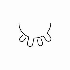 cow udder dairy icon sign vector