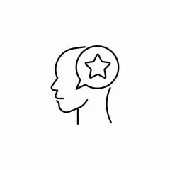 mind idea star icon sign vector