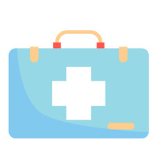 Obraz premium First Aid Kit Icon for Medical Emergency Illustration