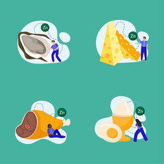 Zinc-Rich Foods Oysters, Cheese, Meat, and Eggs for Healthy Living