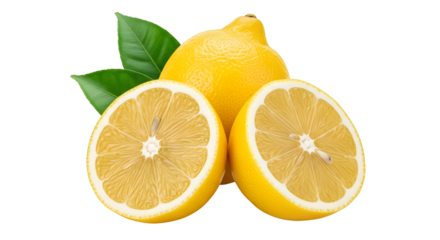 Fresh Lemons Citrus Fruit Slices Juicy Lemonade Ingredient Vibrant Color