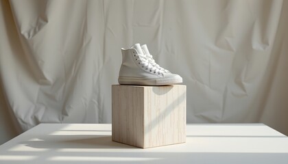 Minimalist Pair Shoes Textured Cube