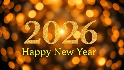 Sparkling Fireworks Display for New Year 2026