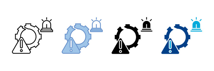 Incident Icon Set Multiple Style Collection