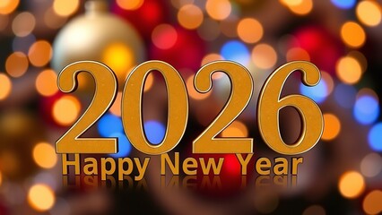 Sparkling Fireworks Display for New Year 2026