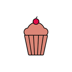 cupcake vector illustration