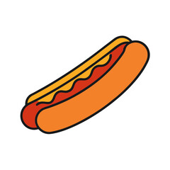 hot dog vector illustration