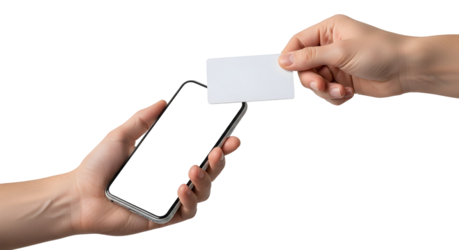 Mobile Payment Contactless Phone Business Card Scan Digital Technology