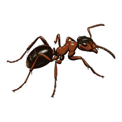 ant vector with white background