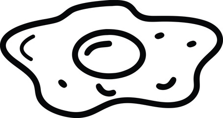 egg fried icon vector illustration