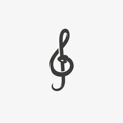 Snake musical clef logo