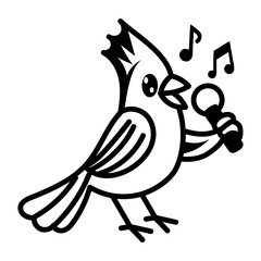 A doodle style icon showing an owl