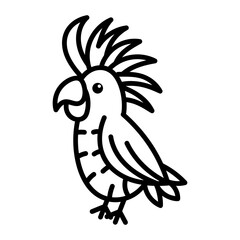 Hand drawn style icon depicting cock
