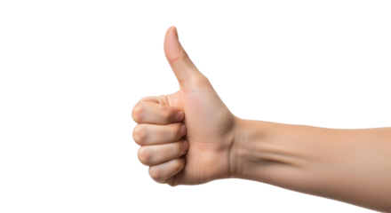 Thumbs Up Gesture Hand Sign Agreement Approval Okay Success Concept