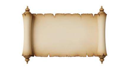 Antique Scroll Parchment Paper Blank Ancient Manuscript Papyrus Design Element