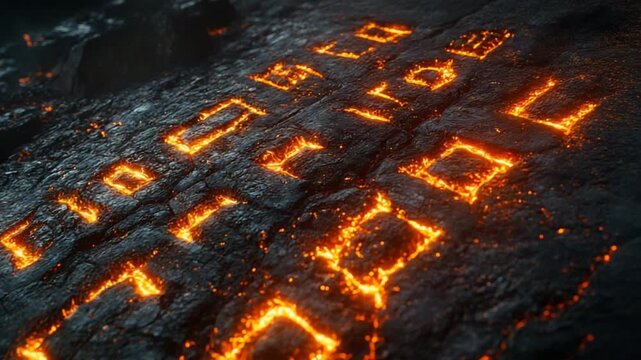 Ancient Lava Runes - A Mystical Journey Through Fire and Stone.