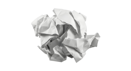 Crumpled Paper Texture Sheet Waste Ball Recycle Concept Wrinkled