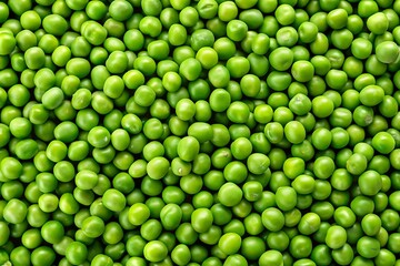 Close up of fresh green peas, healthy food ingredient, texture