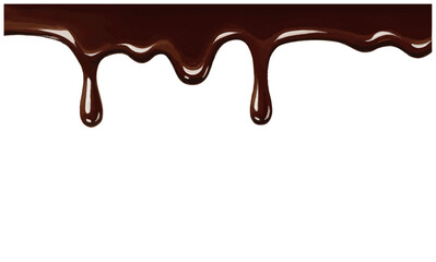 とろけたチョコレートのフレーム、装飾