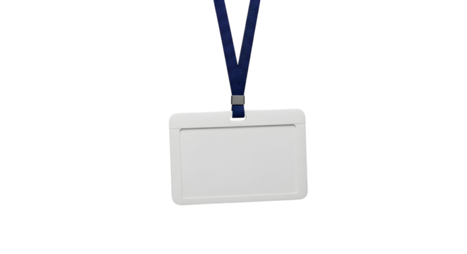 Blank Badge ID Card Name Tag Pass Identification Access Employee Staff - Powered by Adobe