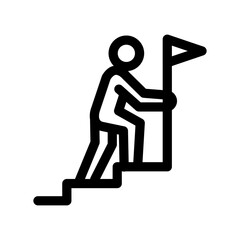 Consistency Icon Leadership Line Design Style