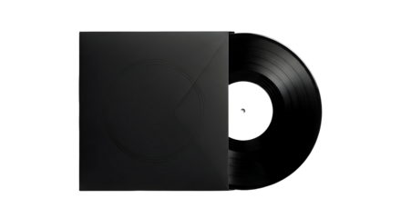 Vinyl Record Mockup Cover Black Disk Music Album Mockup Audio Sound