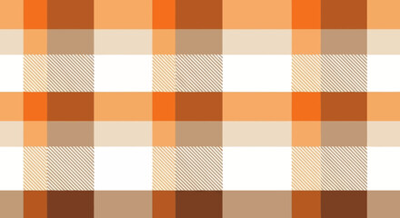 Classic Plaid Pattern in Warm Autumn Tones A Seamless Textile Design