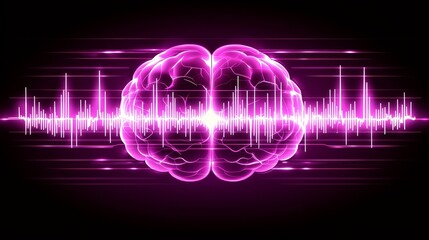 Abstract blue background with glowing neon lines and some modern light elements