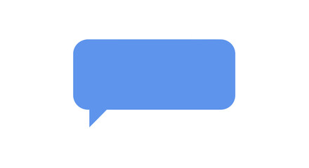 Blue chat bubble