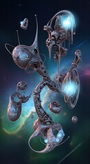 Surreal Alien Structure - A Vision of Extraterrestrial Architecture.