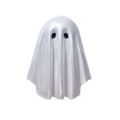 Ghost Sheet Costume Against Black Background