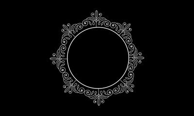vintage ornament frame illustration