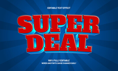 super deal editable text effect
