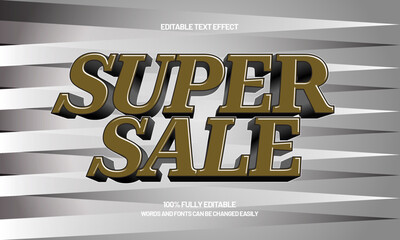 super sale editable text effect