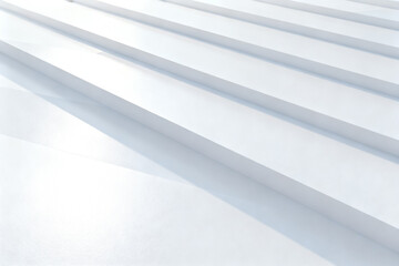 Abstract white geometric staircase